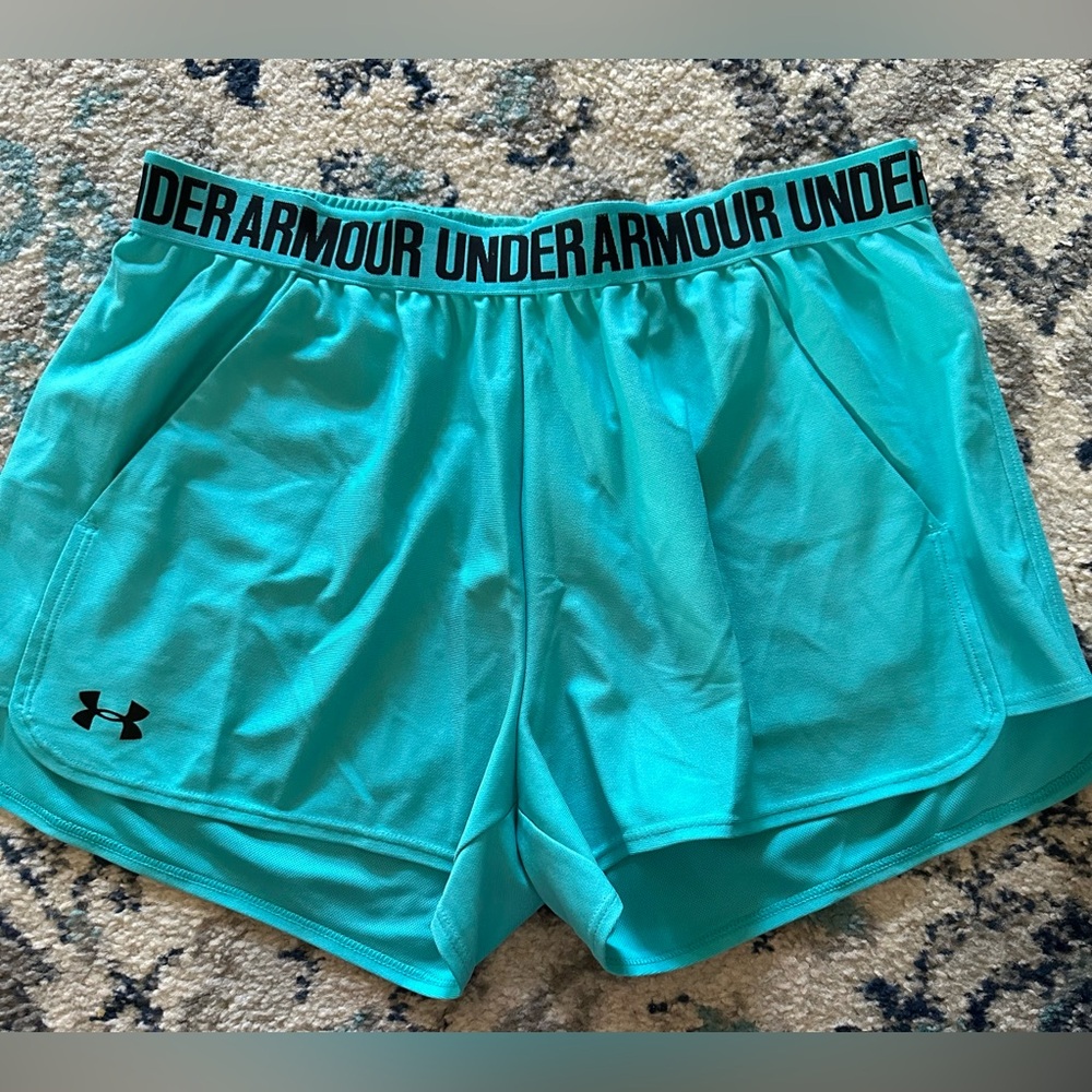 Under Armour Blue Athletic Shorts Performance Fit